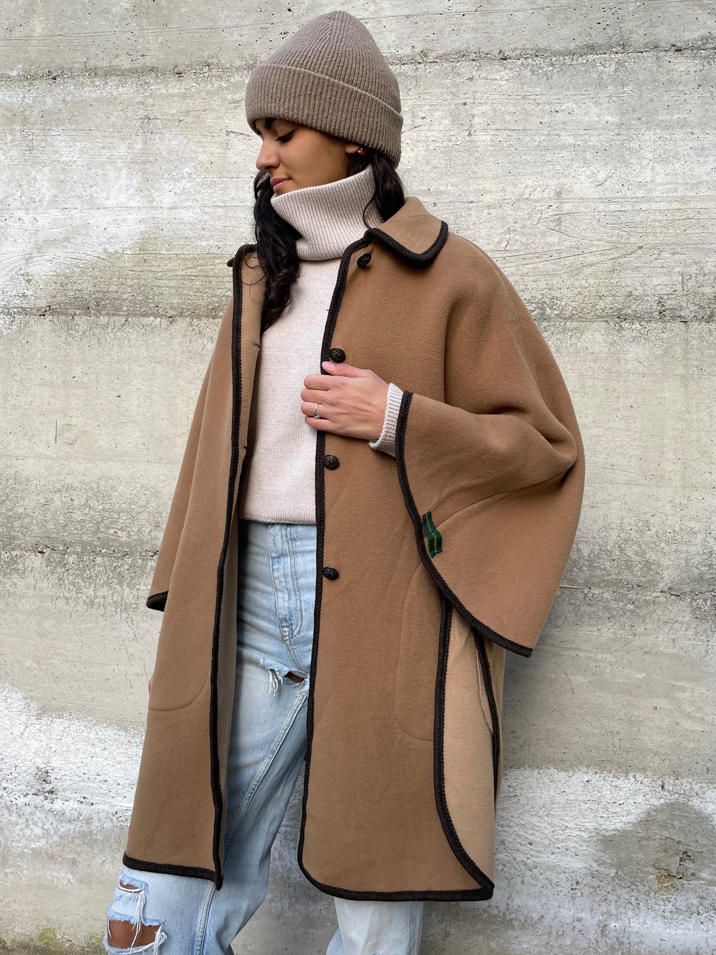 Mantella biscotto Steinbock 100% lana vergine