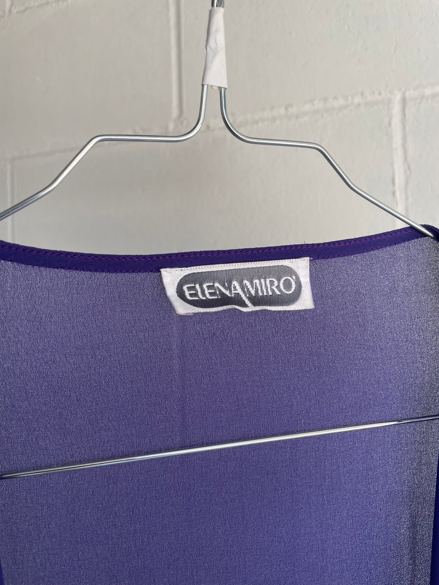 Blusa sheer Elena Mirò viola - taglia XL