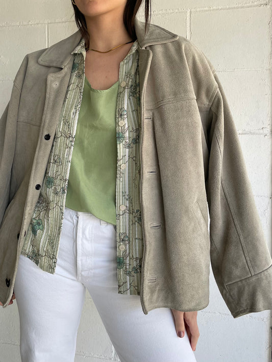 Biker suede ghiaccio - S uomo