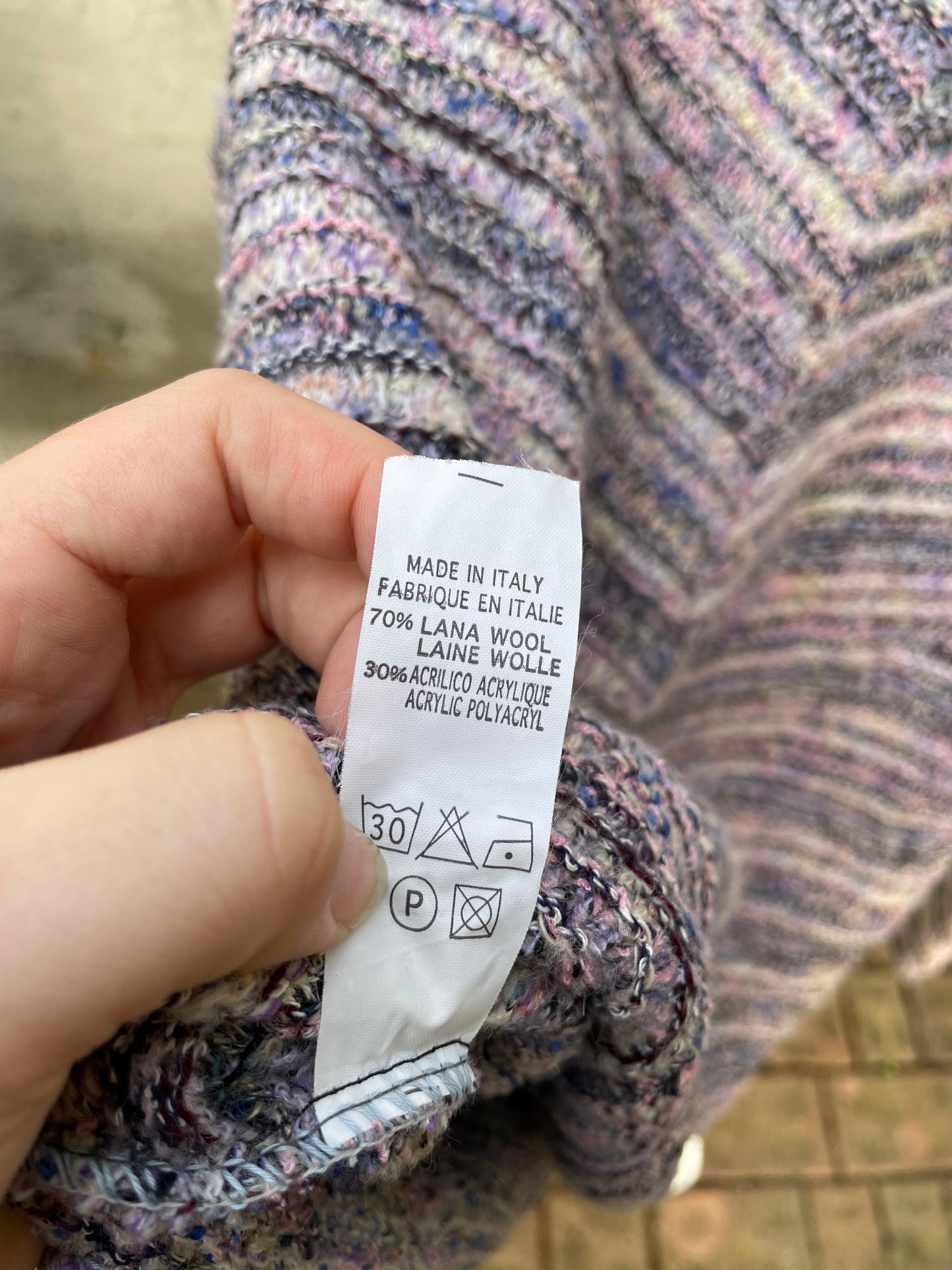 Maglione a collo alto in misto lana Missoni vibes