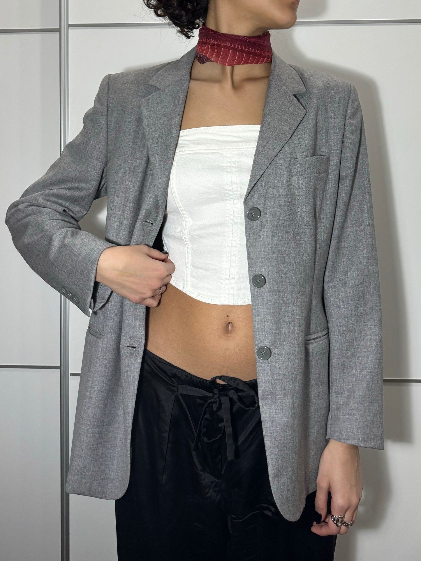 Blazer donna monopetto in pura lana vergine