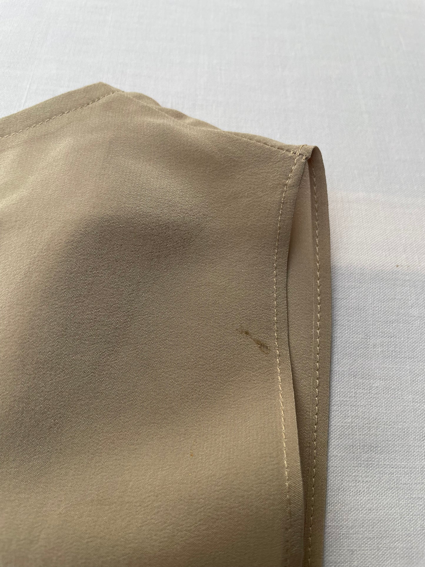 Top 100% seta beige - taglia M