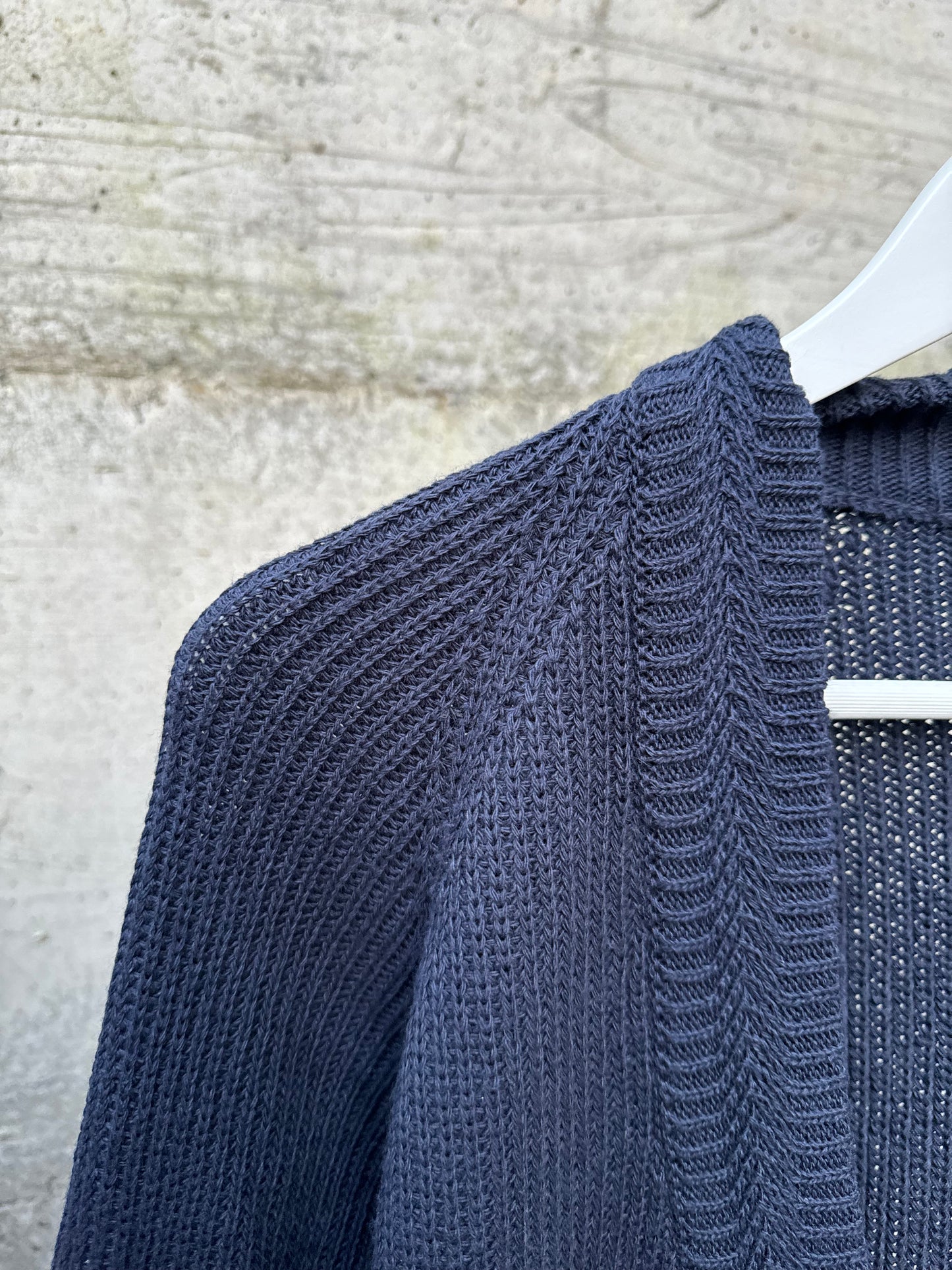 Cardigan donna tricot blu notte