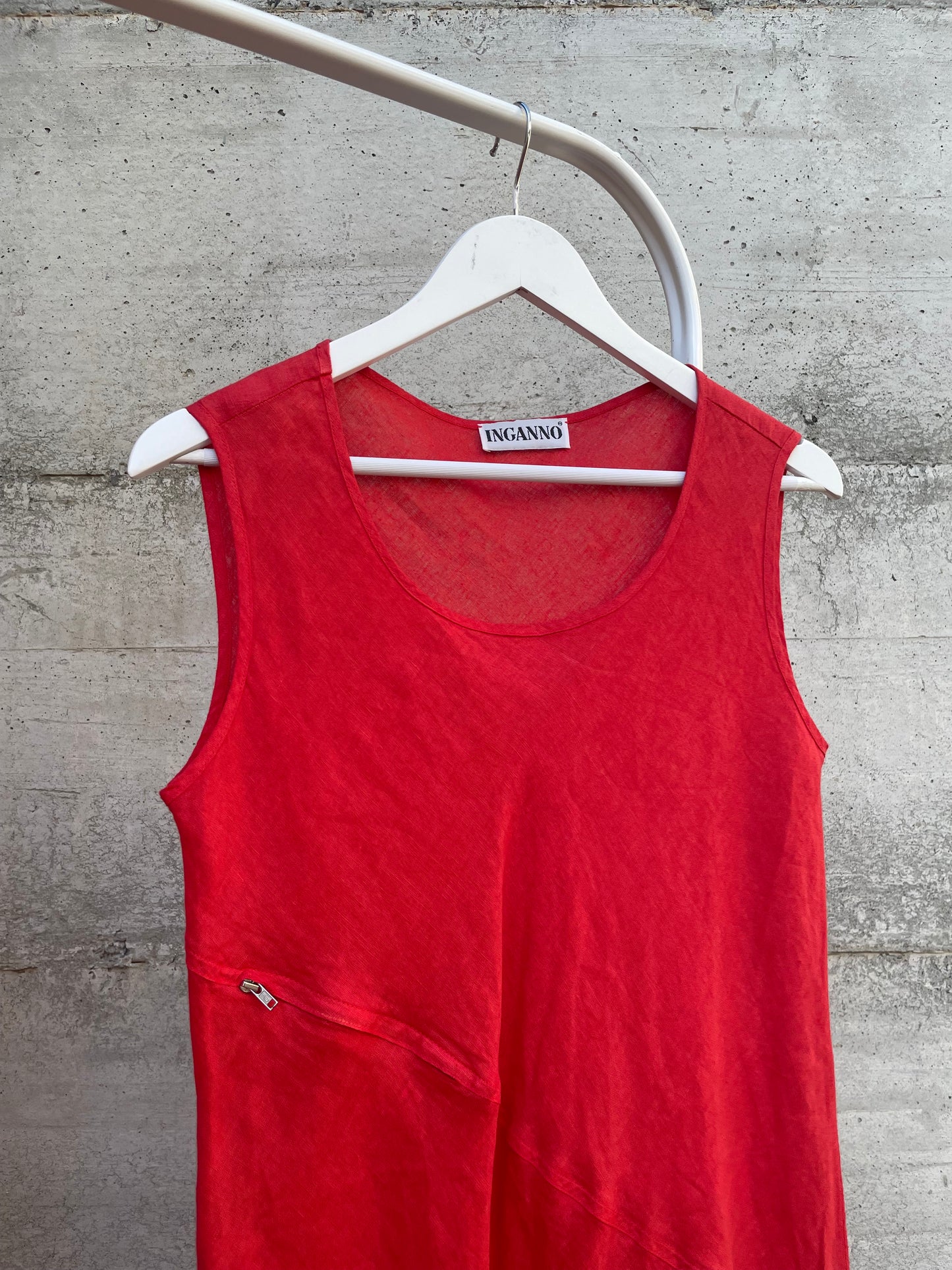 Abitino vintage svasato 100% lino - taglia S/M