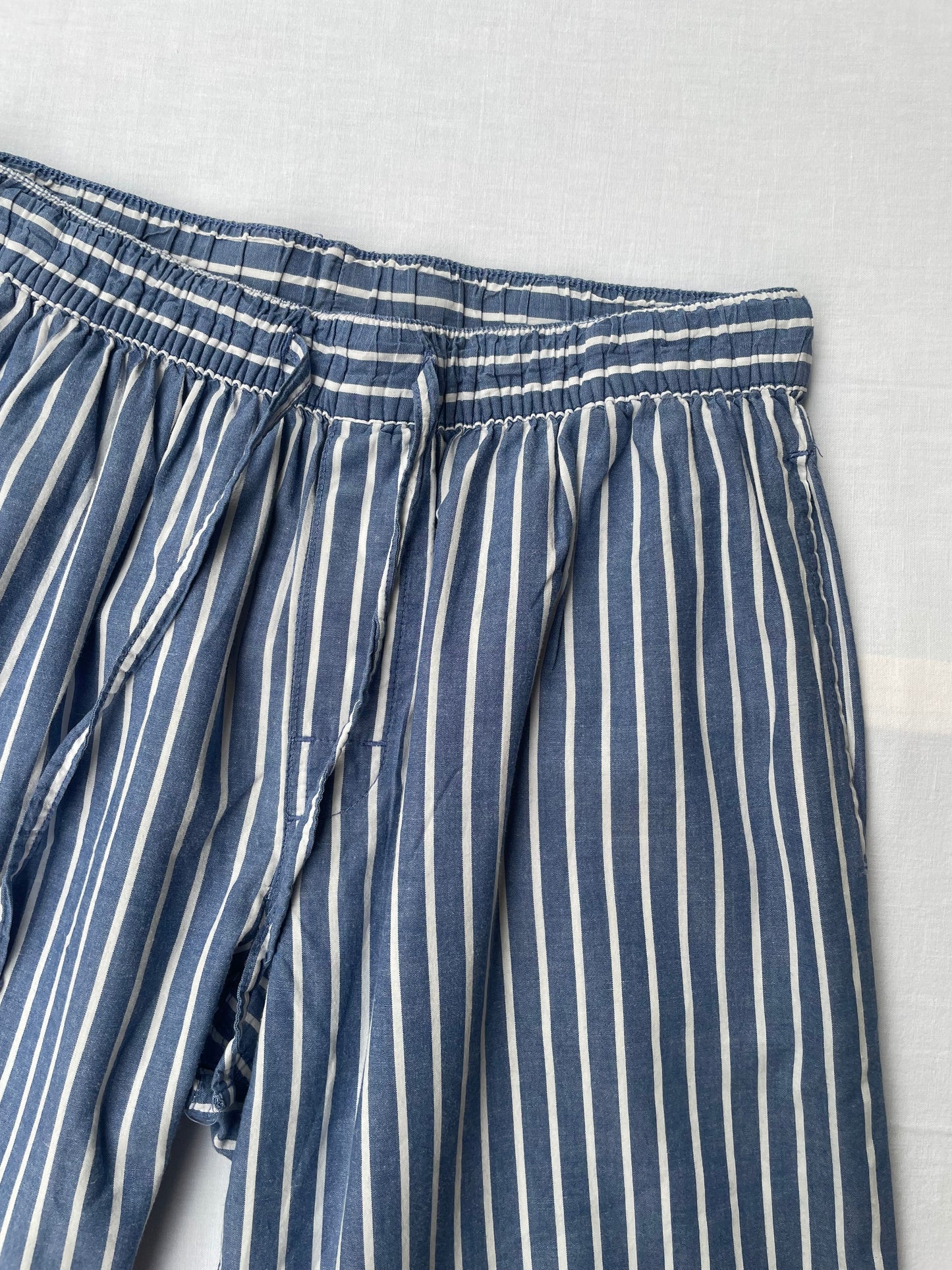 Bermuda boxer vichy azzurro e bianco 100% cotone - taglia S