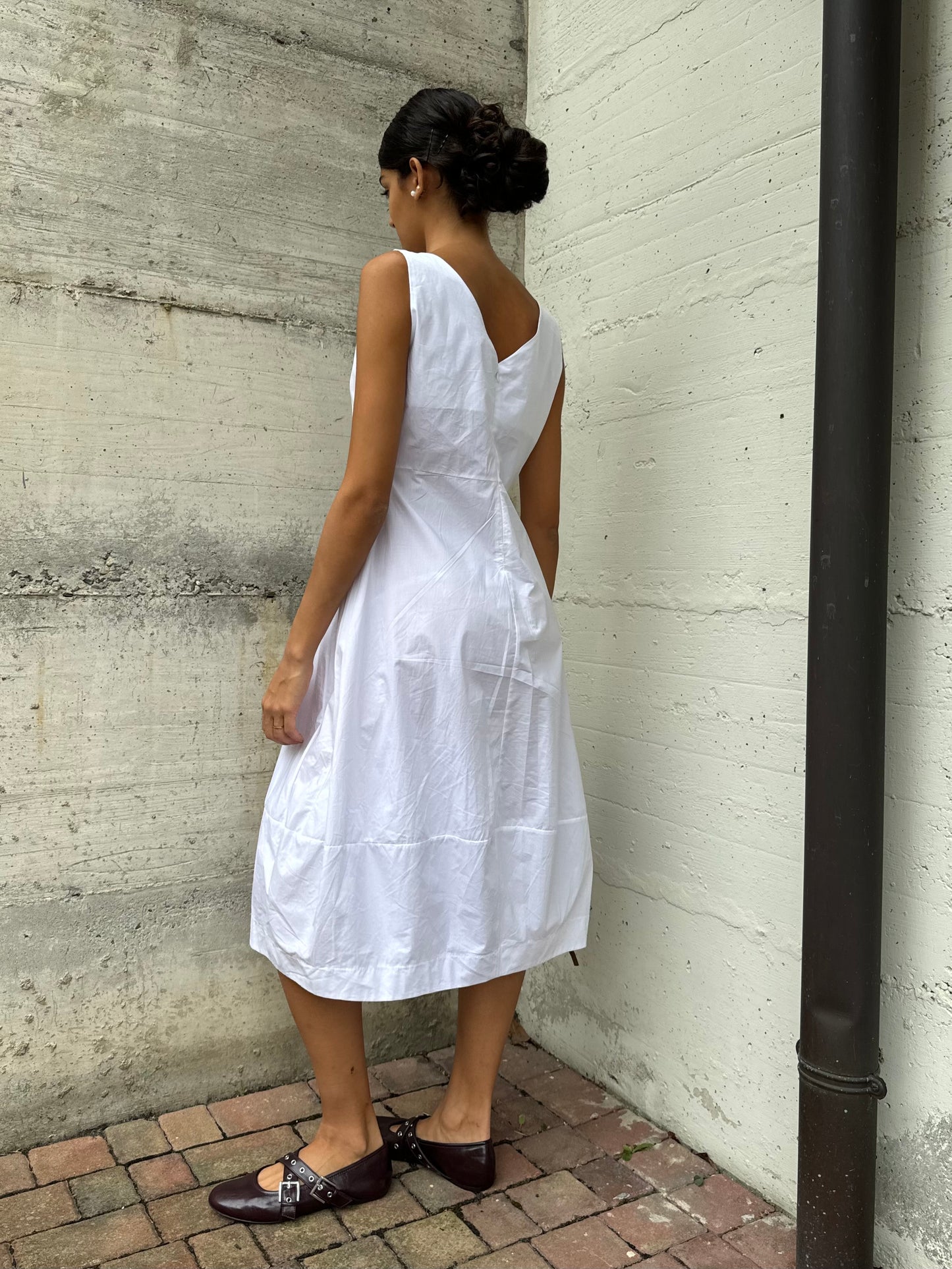 Abito midi 100% cotone, taglia S