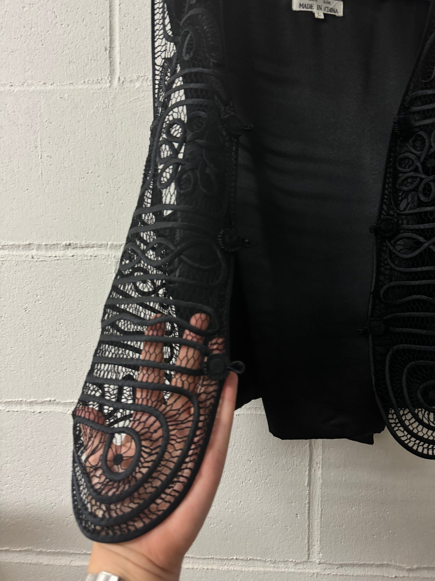 Gilet lavorato in autentica seta cinese