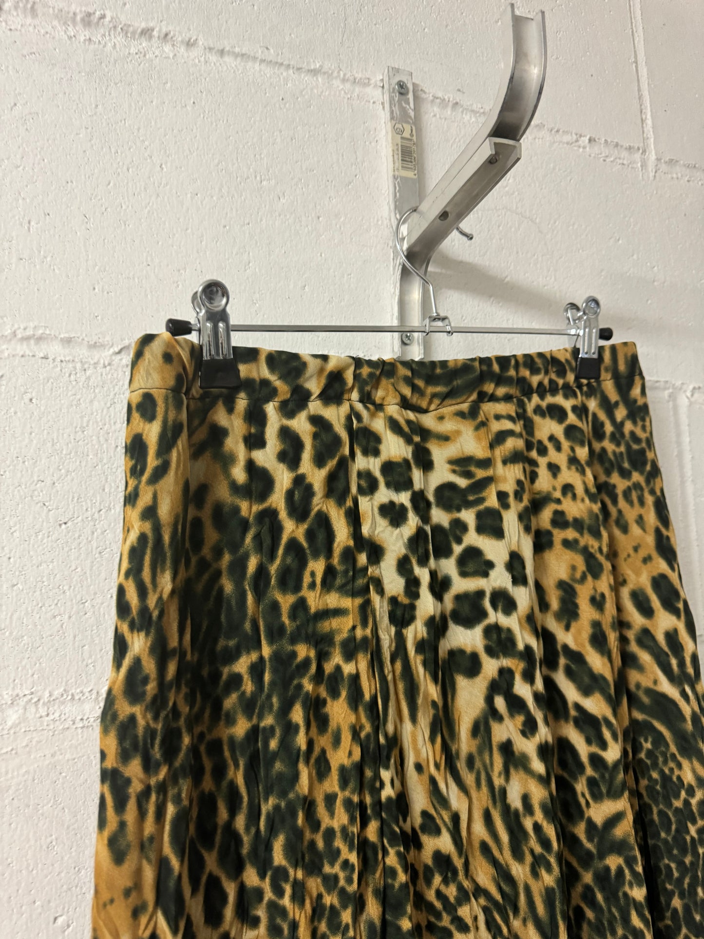 Gonna Y2K leo in crepe di viscosa