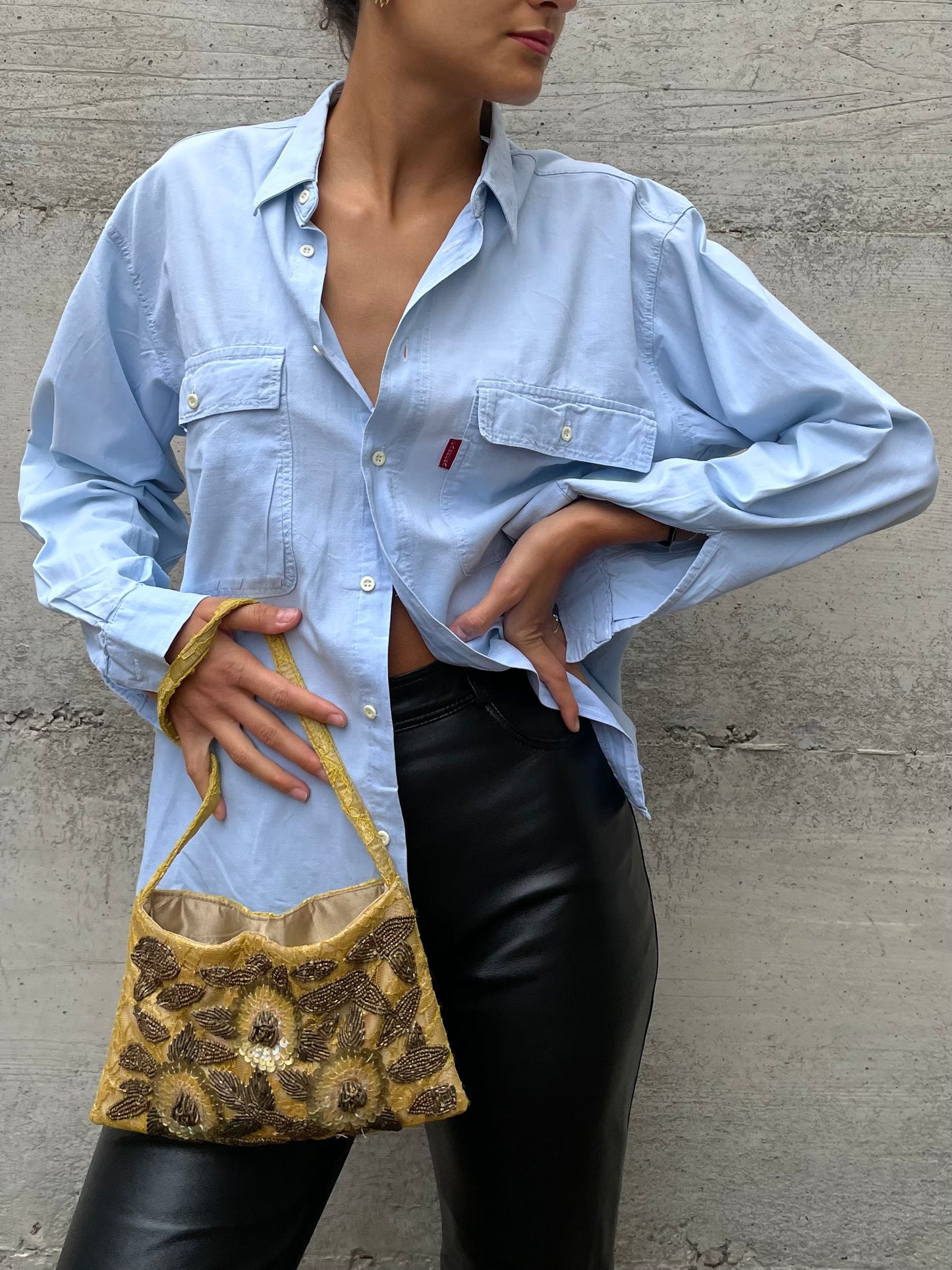 Camicia Carrera denim lavaggio chiaro 100% cotone - taglia M uomo