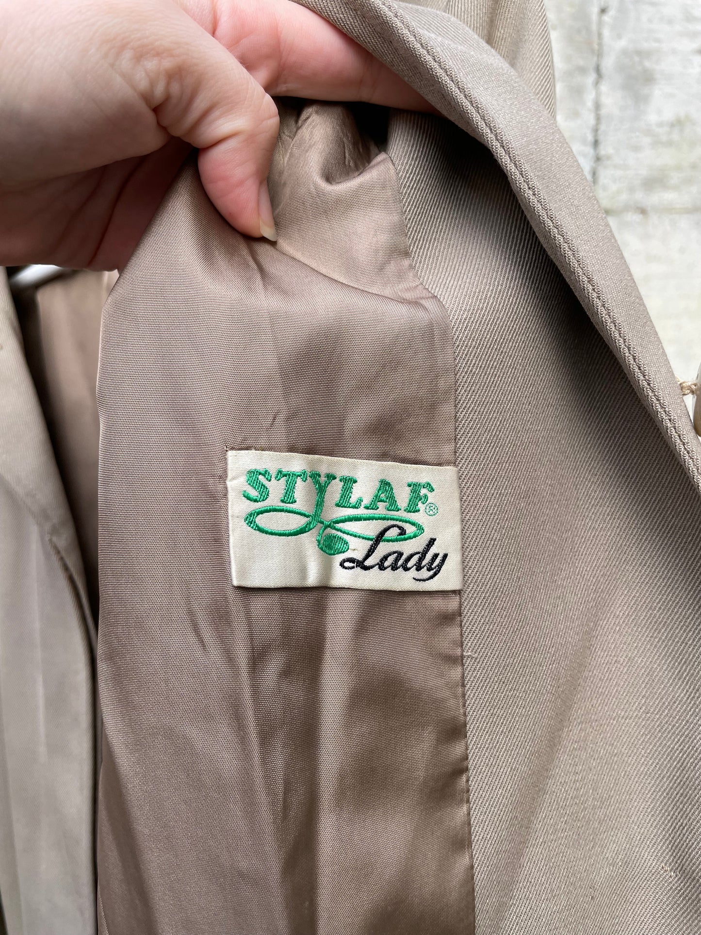 Soprabito sartoriale sabbia foderato misto lana