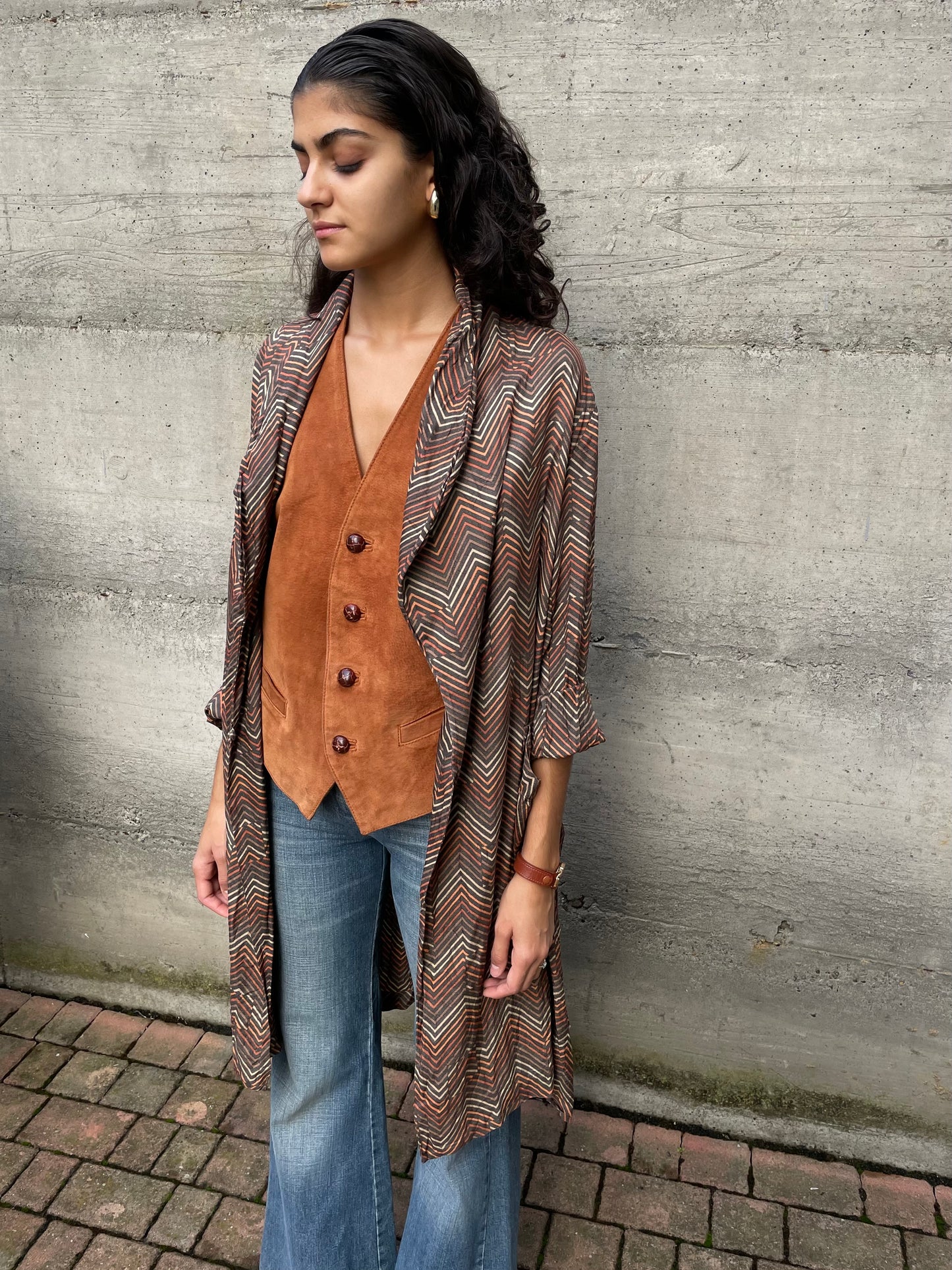 Vestaglia Pierre Cardin in crepe di seta - taglia unica