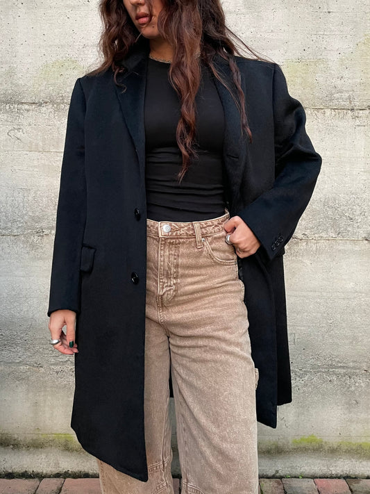 Cappotto maschile sartoriale 100% cammello - taglia S uomo