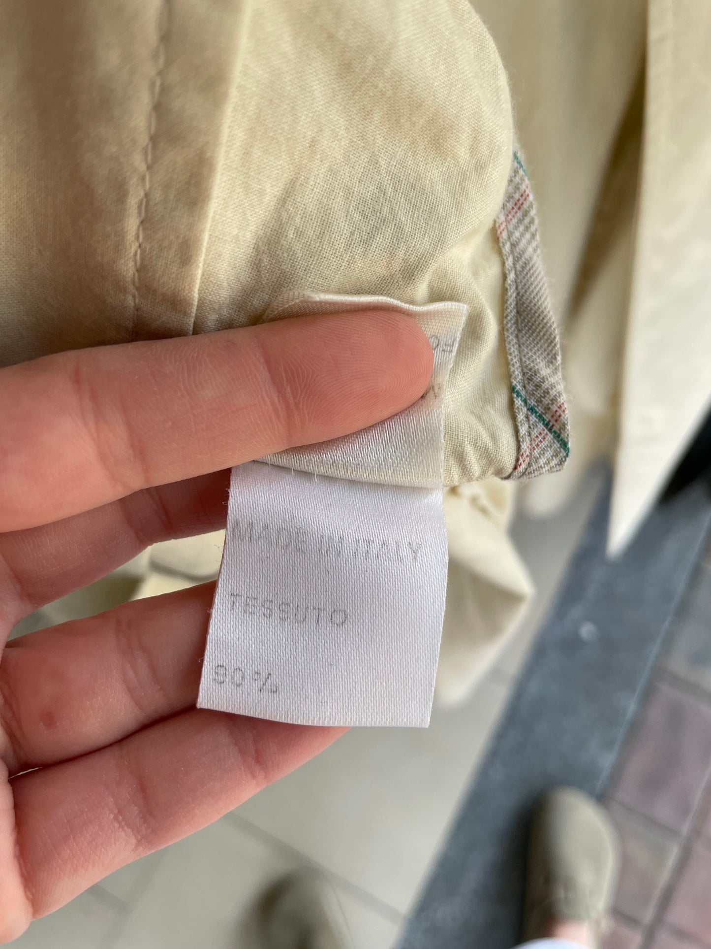 Trenchcoat crema in cotone Andrea Silardi