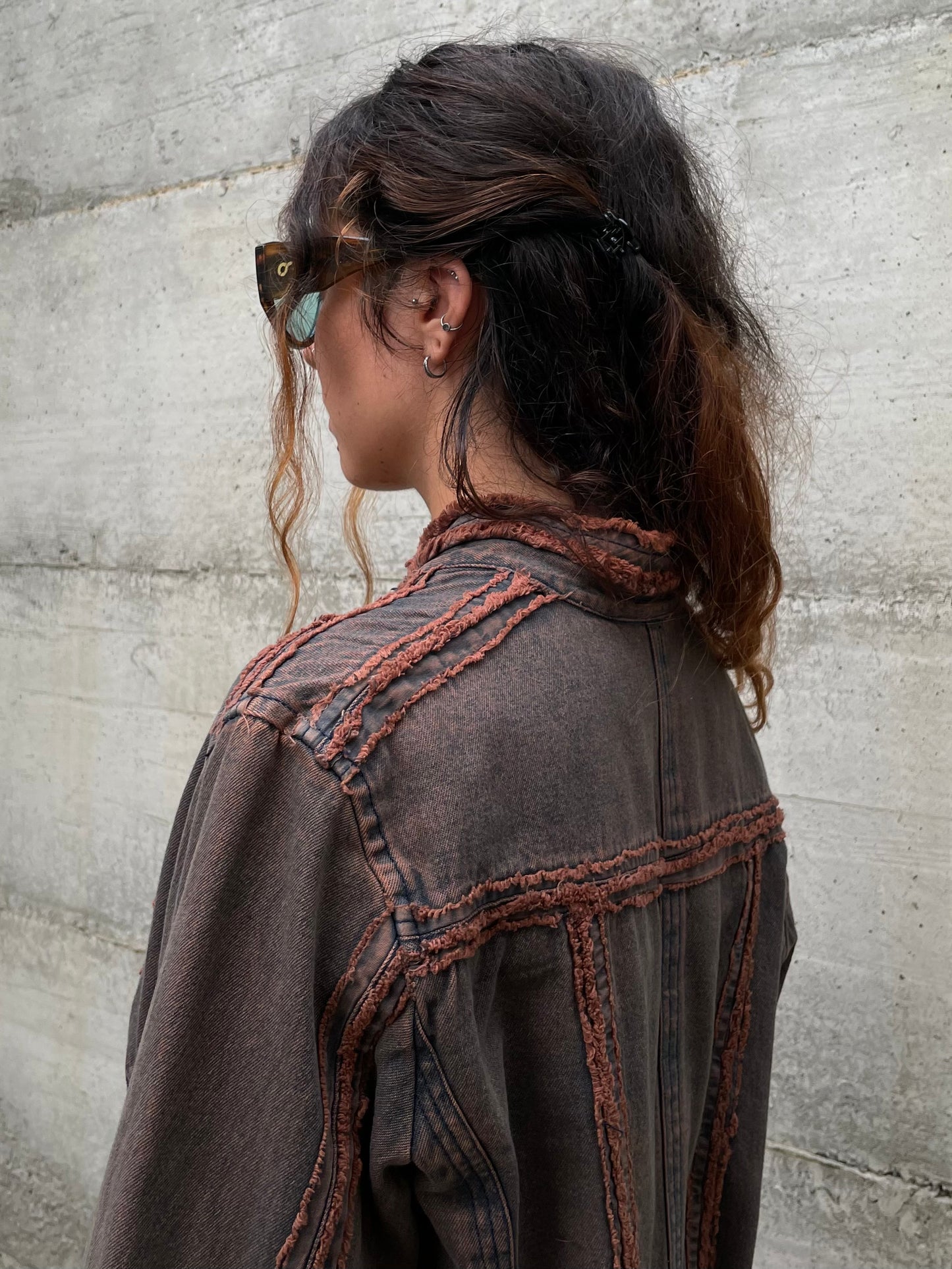 Giacchino vintage denim sfumato - taglia M