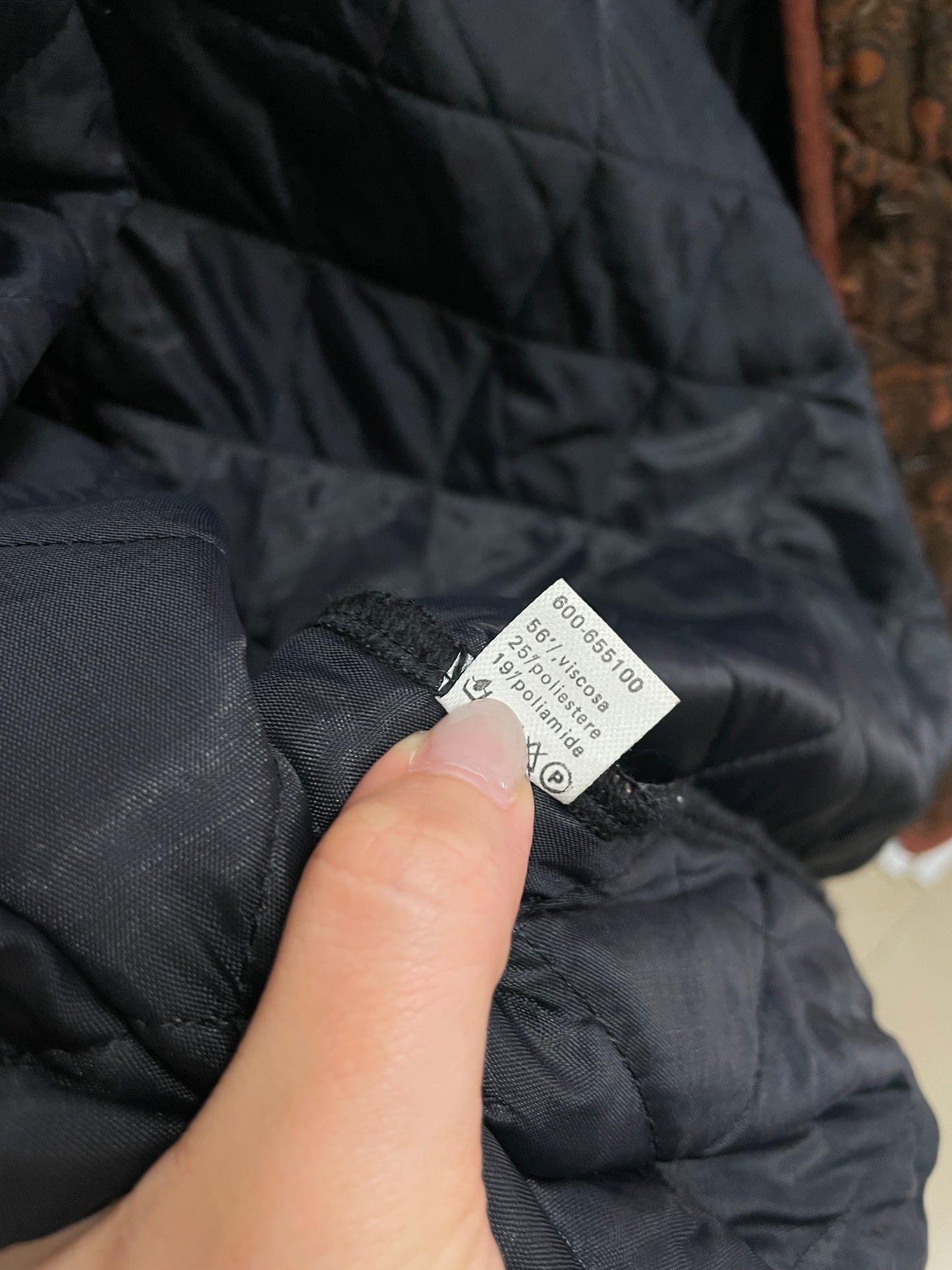 Giacca trapuntata leggera paisley cioccolato - M donna