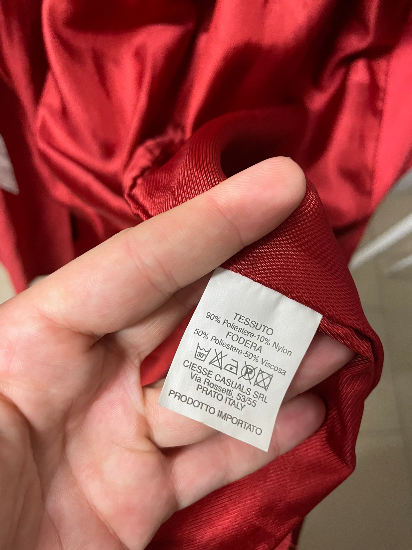 Spolverino corallo deadstock (nuovo con cartellino)