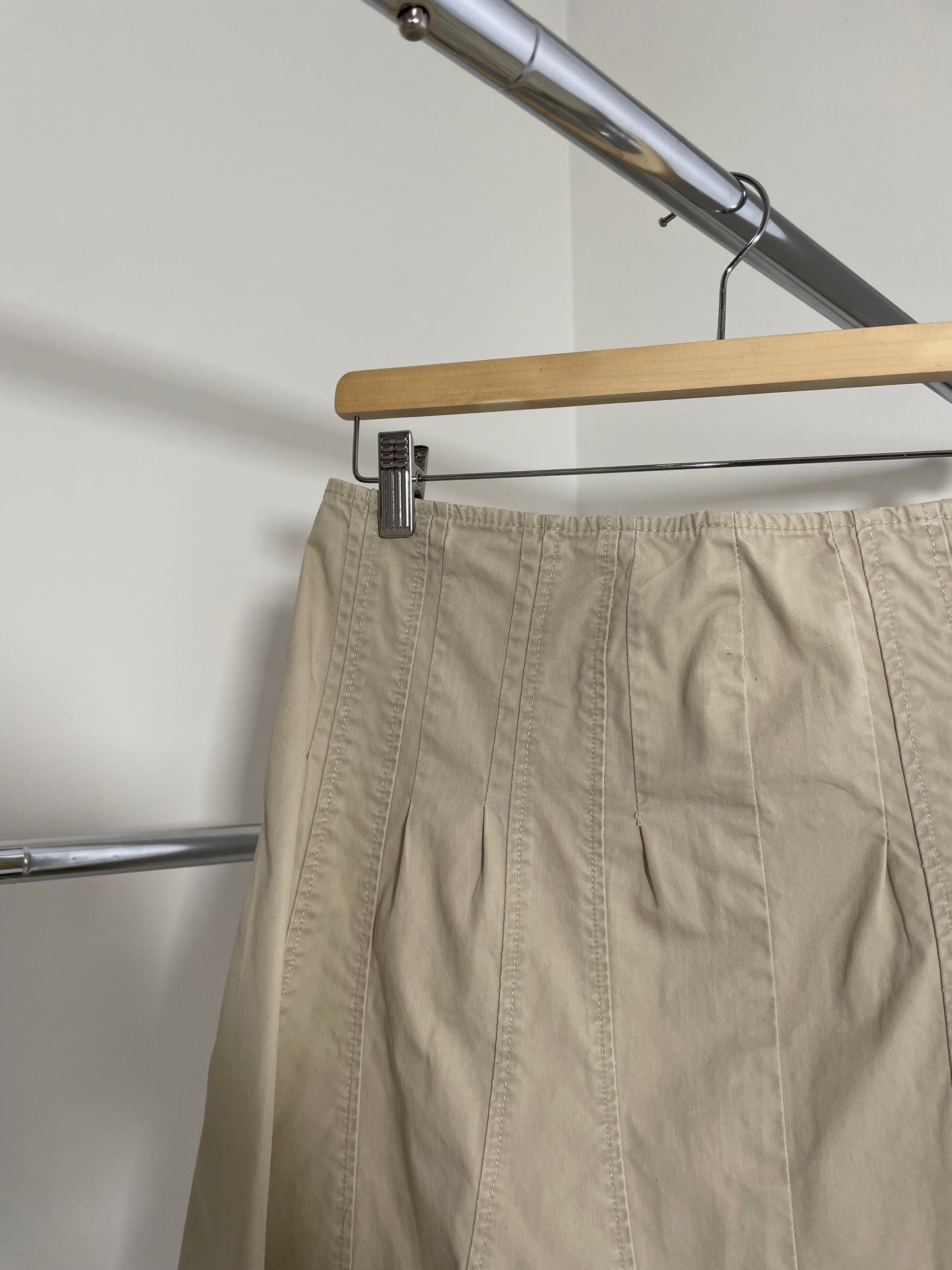 Gonna cargo Y2K sabbia, 100% cotone - taglia M