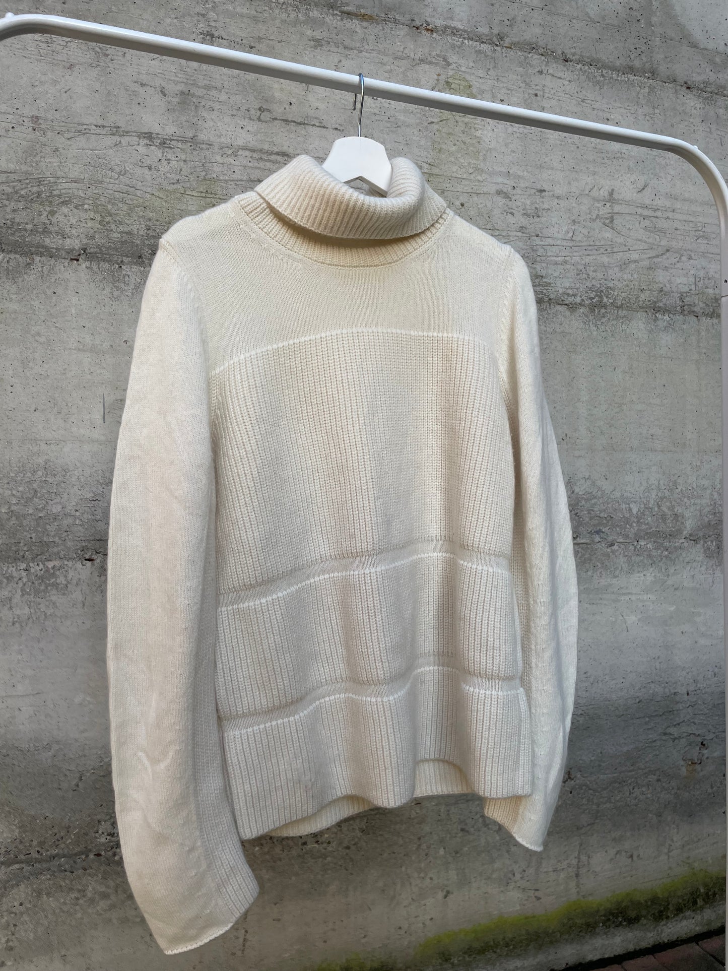 Dolcevita oversize burro Liviana Conti, 100% lana vergine - taglia M