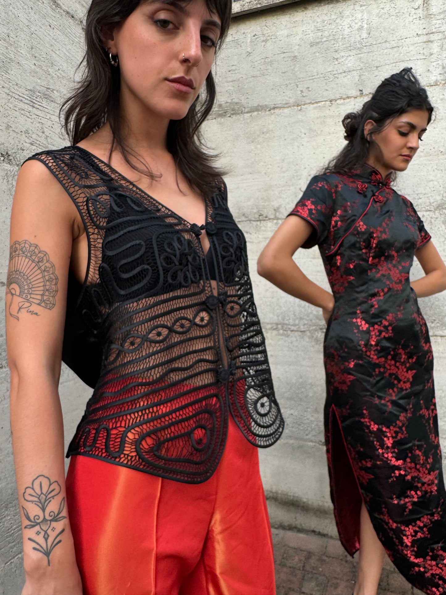 Gilet lavorato in autentica seta cinese