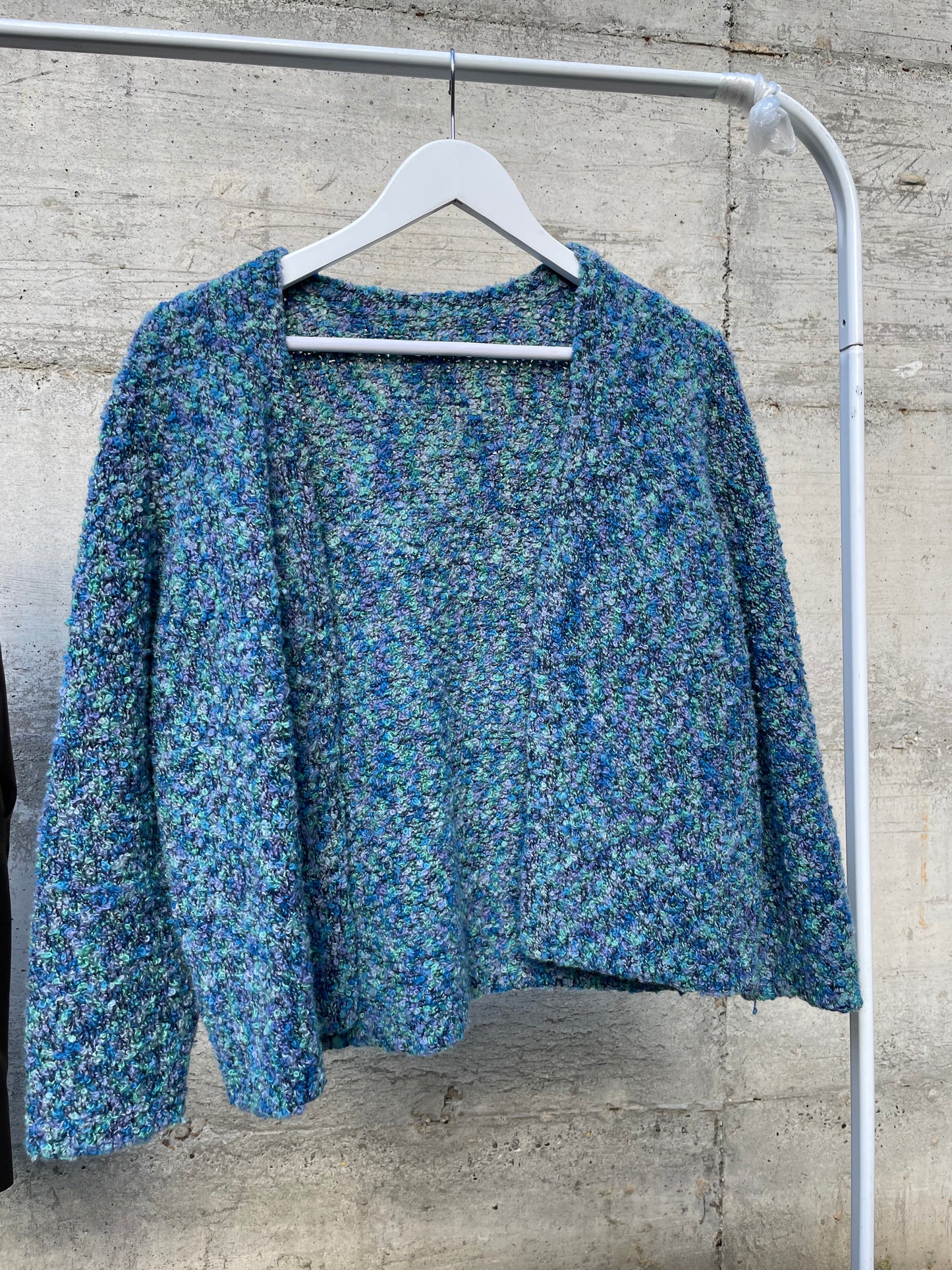 Cardigan aperto sartoriale in lana - taglia unica