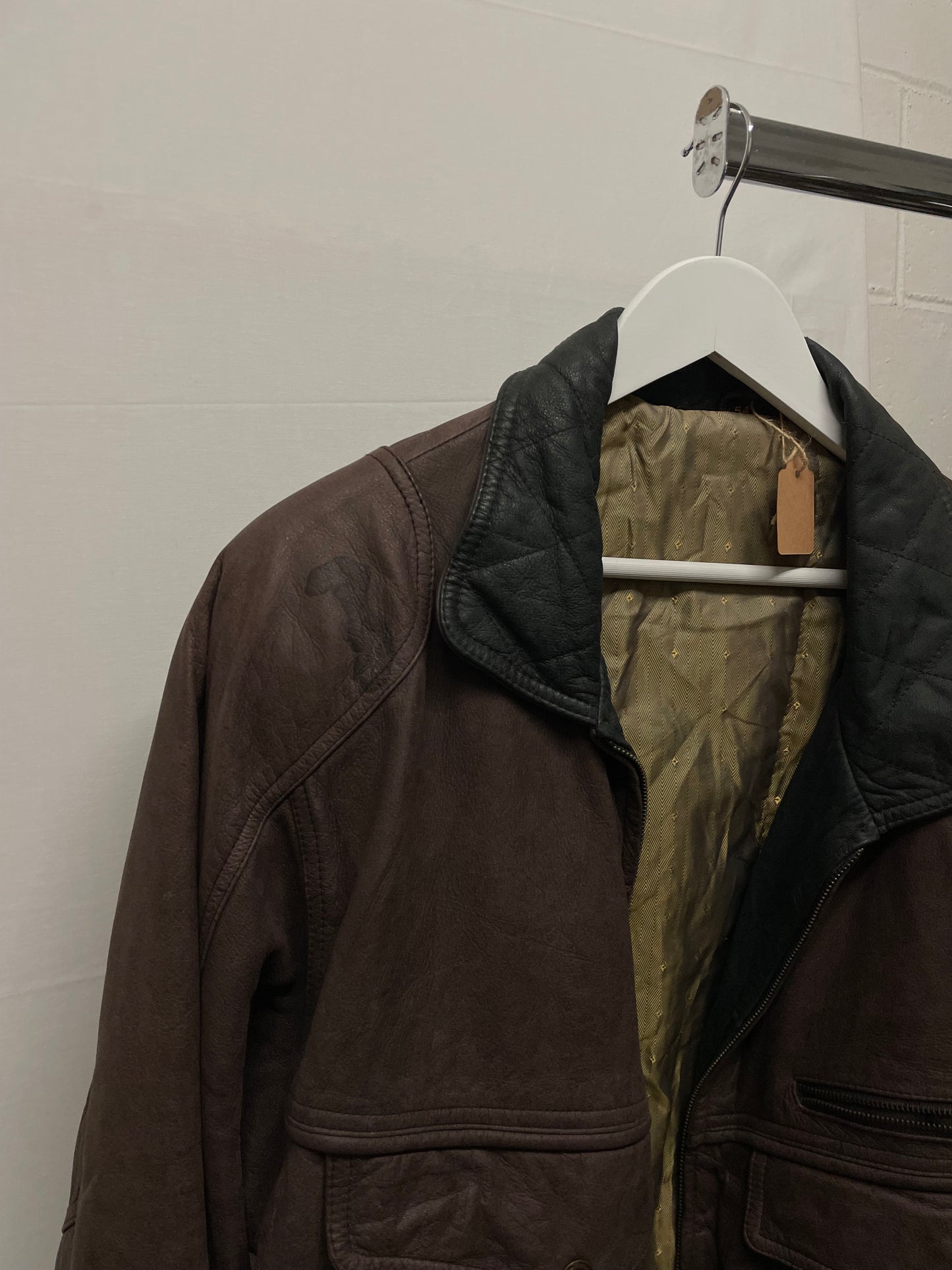 Bomber vinaccia vera pelle - L uomo