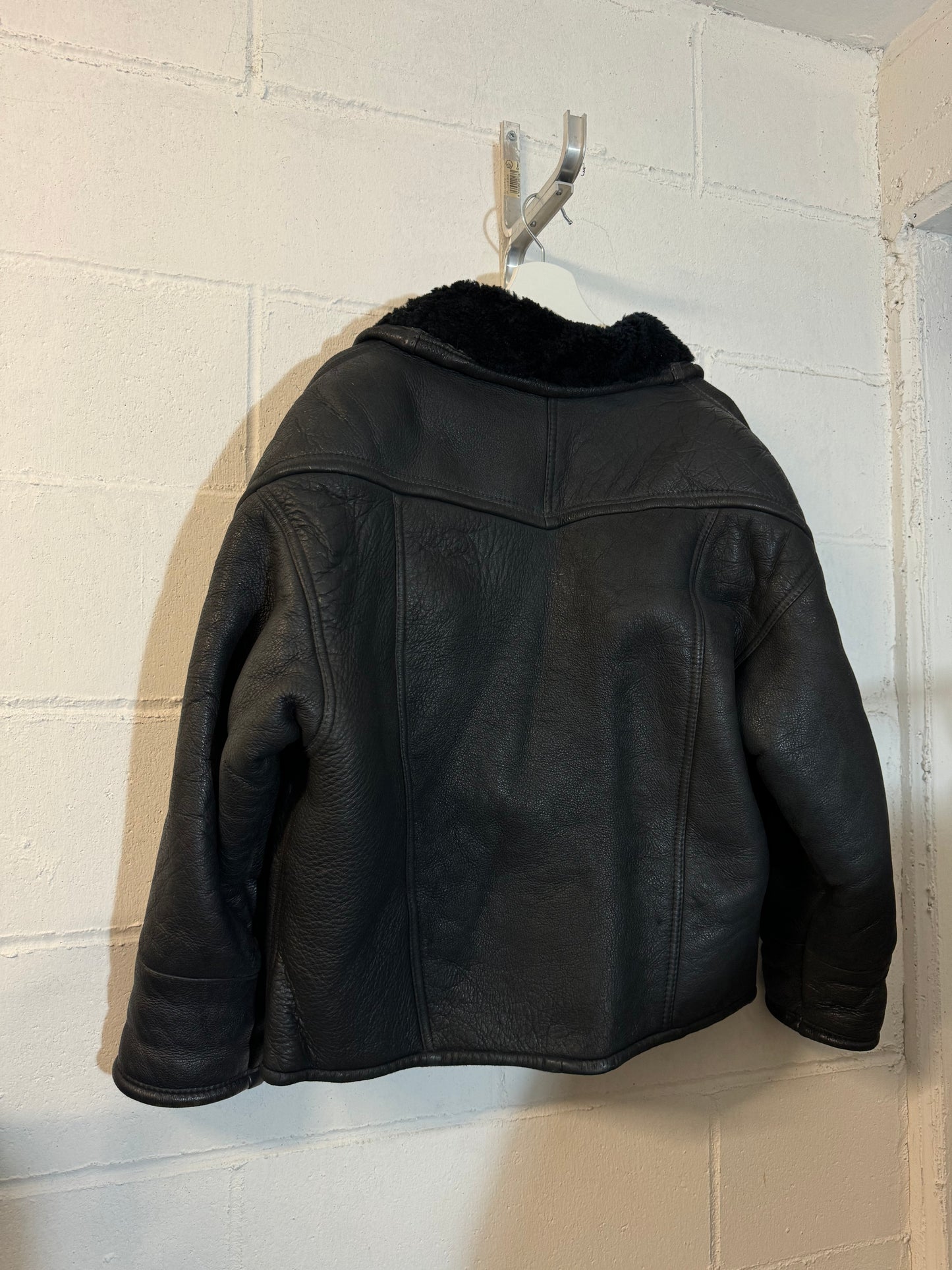 Montone Shearling cropped 80s, rara taglia 44it donna