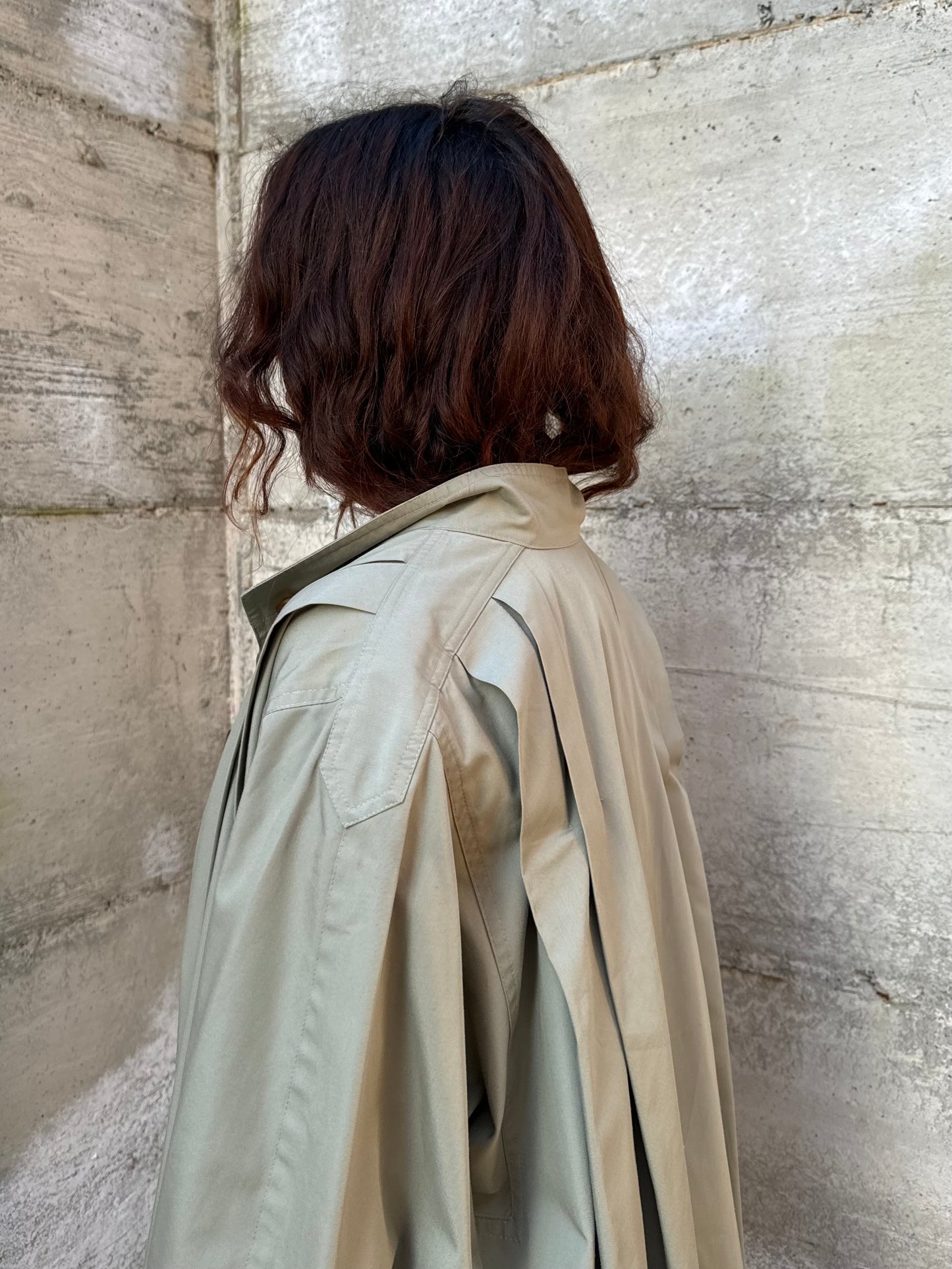 Spolverino sartoriale Mascoff in cotone verde salvia