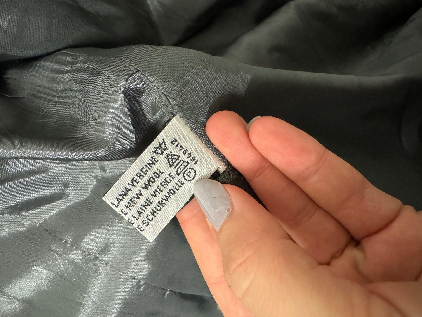 Blazer donna monopetto grigio in pura lana vergine