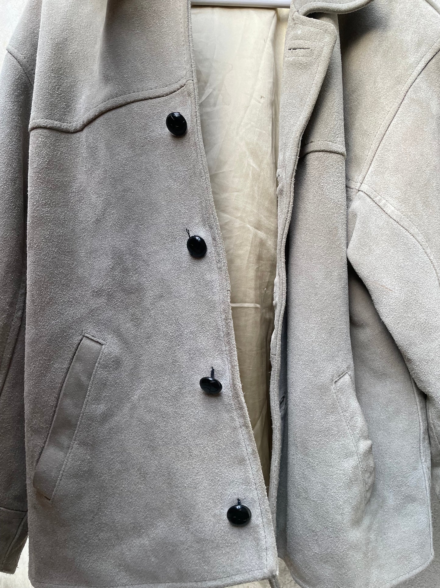 Biker suede ghiaccio - S uomo