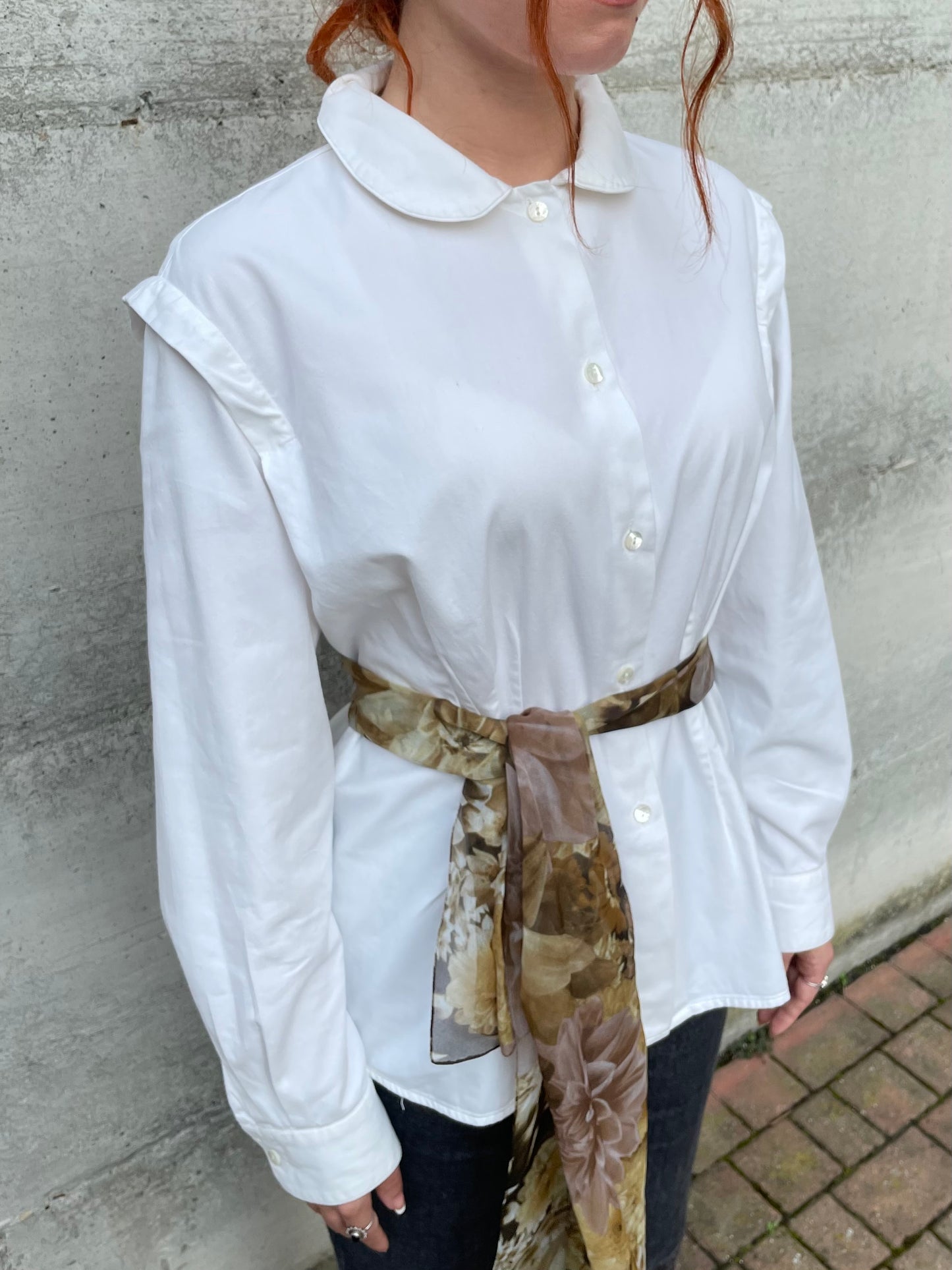 Camicia Trussardi bianca 100% cotone