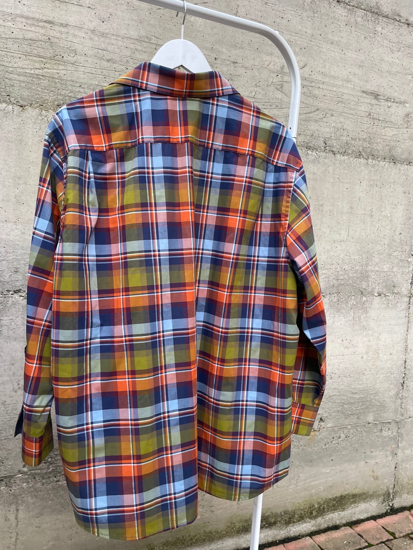 Camicia oversize tartan 100% cotone - taglia L uomo