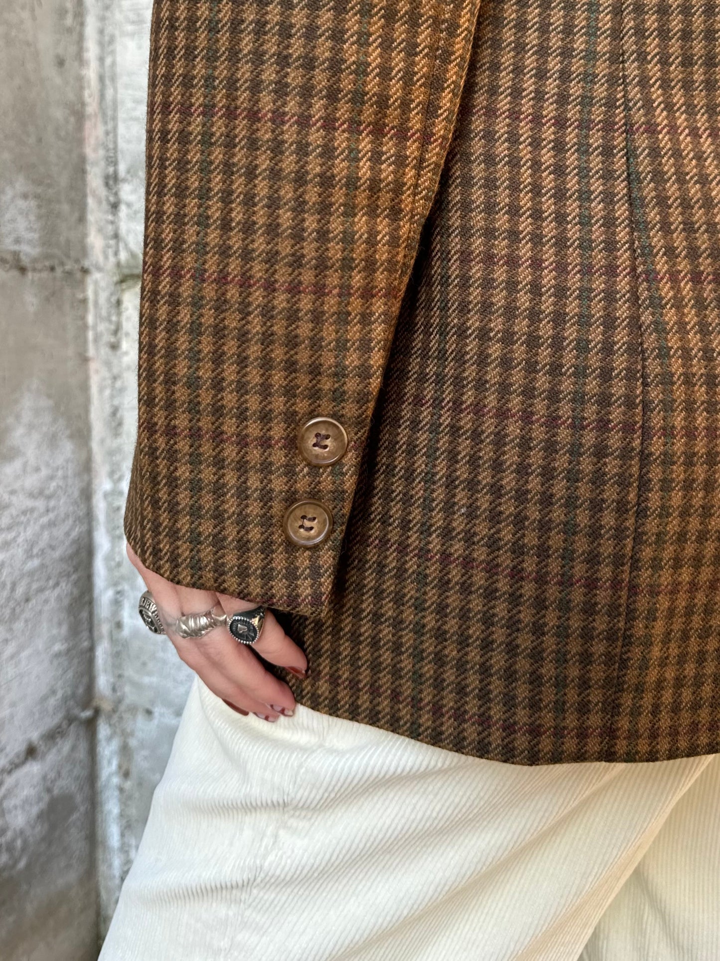 Blazer sartoriale donna in pura lana vergine, con colletto scamosciato