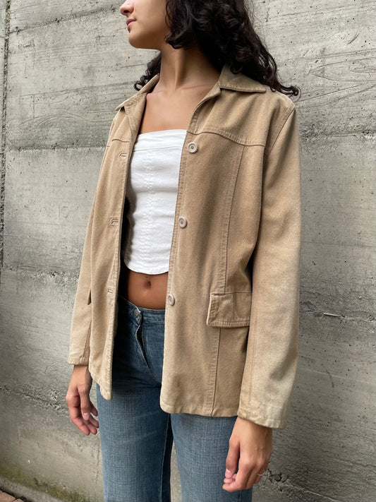 Blazer suede sabbia - taglia S/M