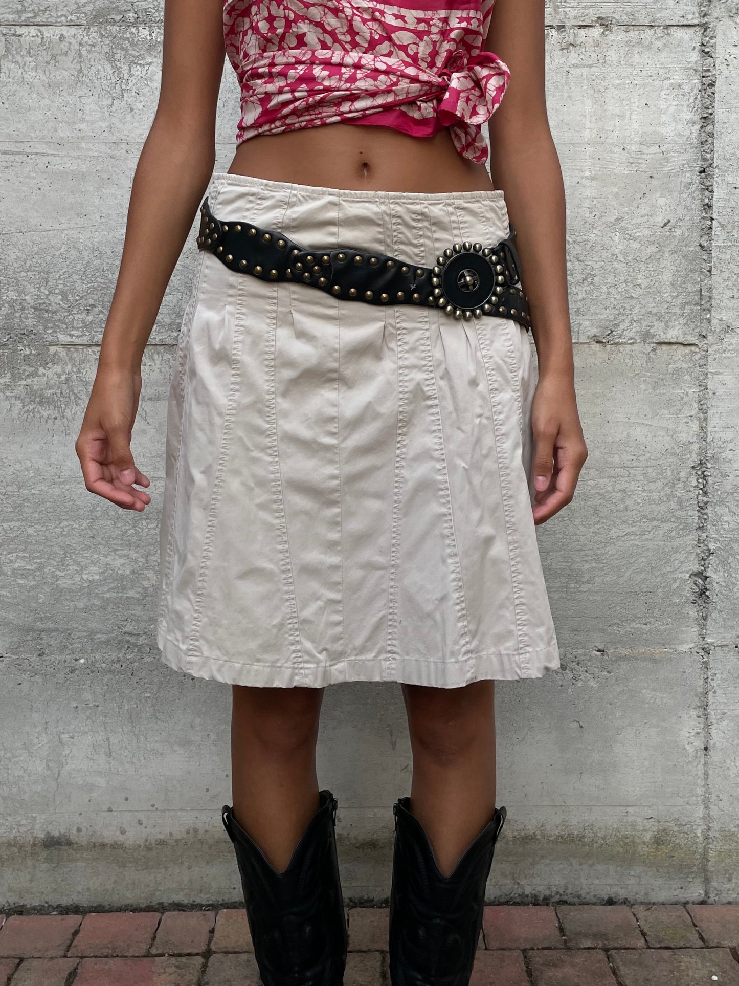 Gonna cargo Y2K sabbia, 100% cotone - taglia M