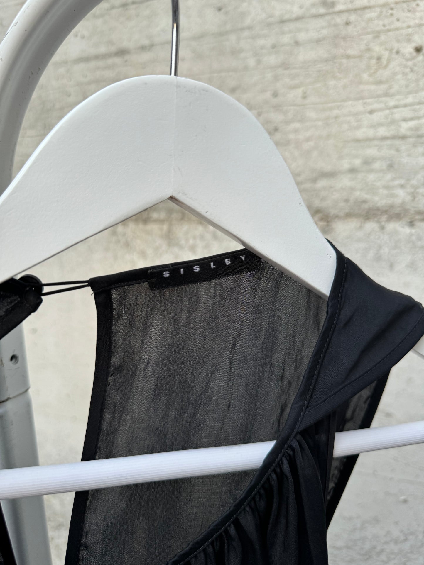 Abitino satinato nero, taglia M