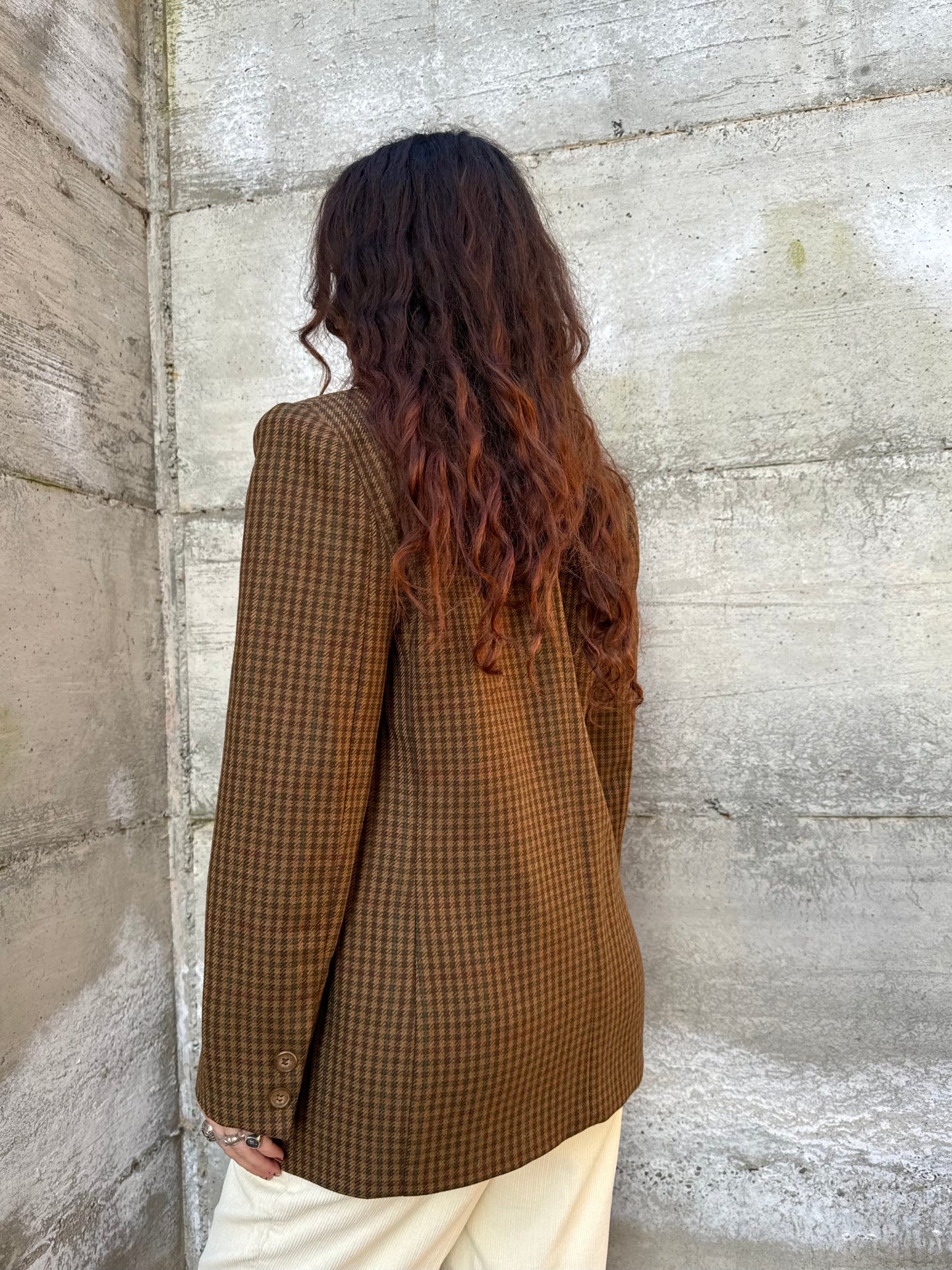 Blazer sartoriale donna in pura lana vergine, con colletto scamosciato