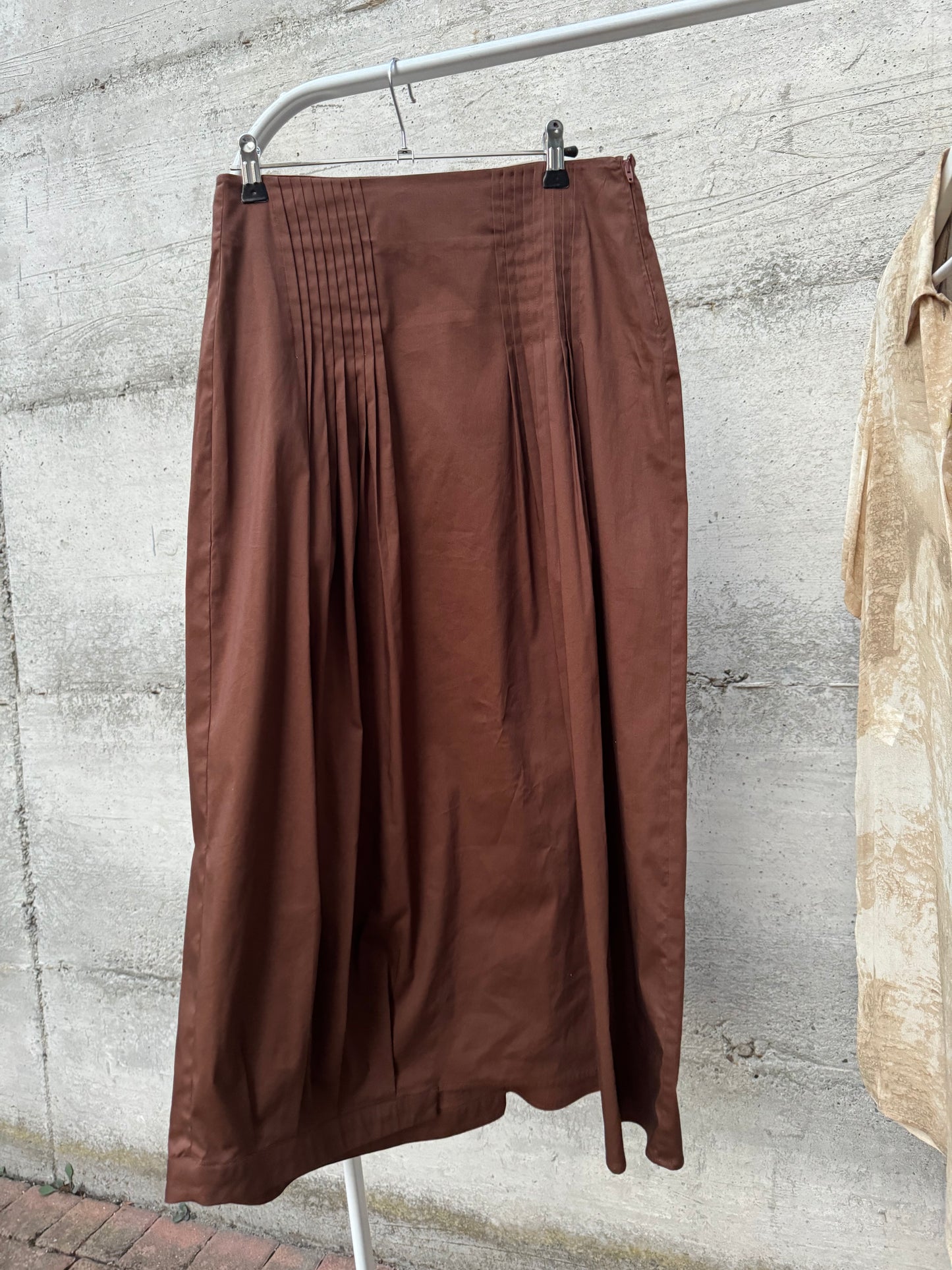 Gonna sartoriale Made in Italy in cotone